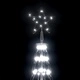 Коледна елха конус студено бяло 400 LED декорация 100x360 см