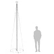 Коледна елха конус студено бяло 400 LED декорация 100x360 см