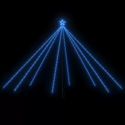 Светеща коледна елха, за закрито/открито, 576 LED, синя, 3,6 м