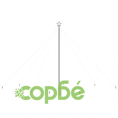 Светеща коледна елха, за закрито/открито, 576 LED, синя, 3,6 м ➤ топ цена ➤ sorbe.bg