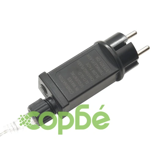 Коледна светеща мрежа студенобяла 3x2 м 204 LED закрито/открито ➤ топ цена ➤ sorbe.bg