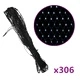 Коледна светеща мрежа студенобяла 3x3 м 306 LED закрито/открито