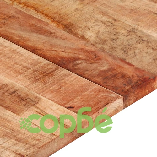 Плот за маса, 120x60x(2,5-2,7) cм, грубо мангово дърво ➤ топ цена ➤ sorbe.bg
