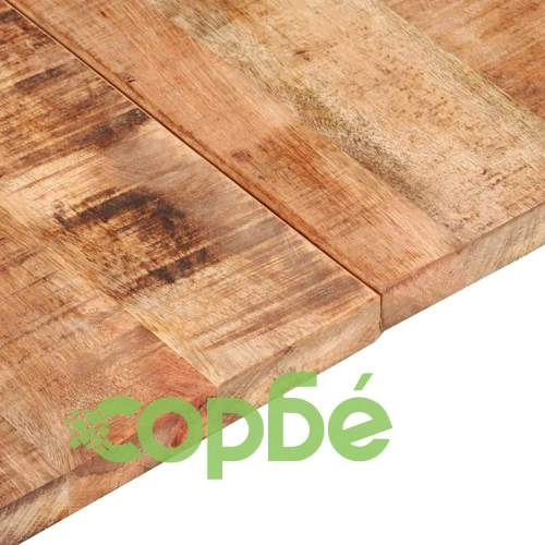 Плот за маса, 140x60x(2,5-2,7) cм, грубо мангово дърво ➤ топ цена ➤ sorbe.bg