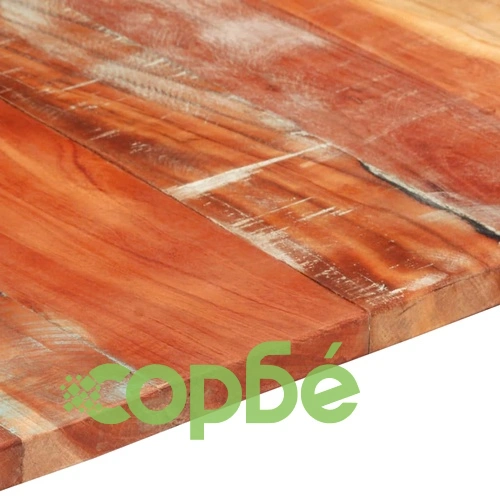 Правоъгълен плот за маса 60x140 см 25-27 мм регенериран масив ➤ топ цена ➤ sorbe.bg