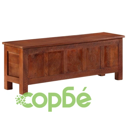 Кутия за съхранение 110x30x40 см мангово дърво масив ➤ топ цена ➤ sorbe.bg