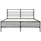 Рамка за легло, сив сонома, 140x190 см, инженерно дърво и метал