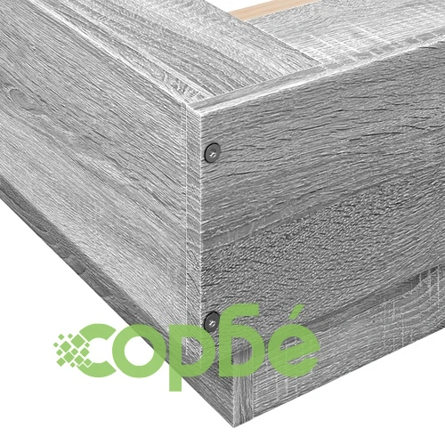 Рамка за легло с LED осветление,, сив сонома, 160x200 см ➤ топ цена ➤ sorbe.bg