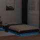 Рамка за легло с LED осветление, кафяв дъб, 100x200 см