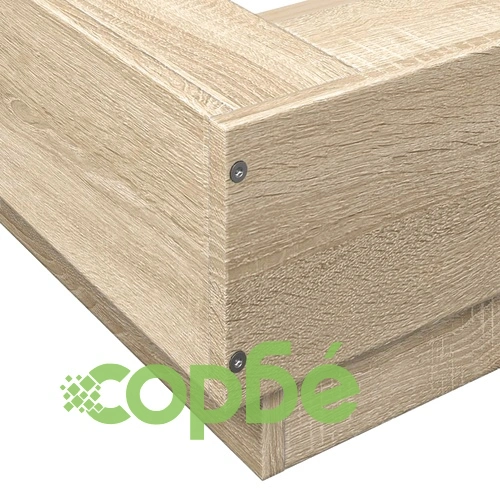 Рамка за легло с LED осветление, дъб сонома, 140x190 см ➤ топ цена ➤ sorbe.bg