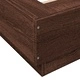 Рамка за легло с LED осветление, кафяв дъб, 120x190 см