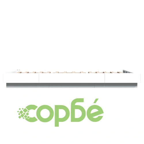 Рамка за легло с LED осветление бяла 75x190 см инженерно дърво ➤ топ цена ➤ sorbe.bg