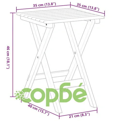 Люлеещи се столове 2 бр със сгъваема маса сив масивна топола ➤ топ цена ➤ sorbe.bg