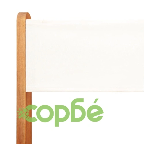 Бистро комплект, 3 части, кремавобял, плат и дърво масив ➤ топ цена ➤ sorbe.bg