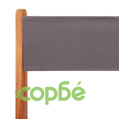 Бистро комплект, 3 части, антрацит, плат и дърво масив ➤ топ цена ➤ sorbe.bg