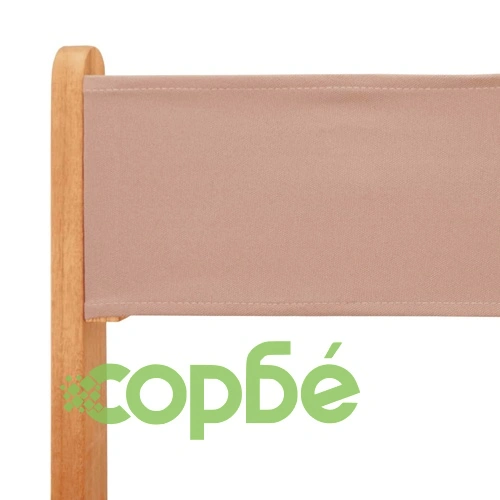 Бистро комплект, 3 части, таупе, плат и дърво масив ➤ топ цена ➤ sorbe.bg