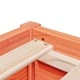 Легло с матрак, восъчнокафяво, 100x200 см, бор масив