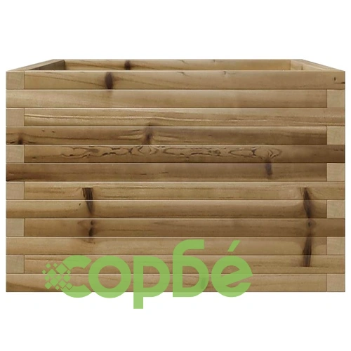 Градинска кашпа, 70x70x46 см, импрегнирано борово дърво ➤ топ цена ➤ sorbe.bg