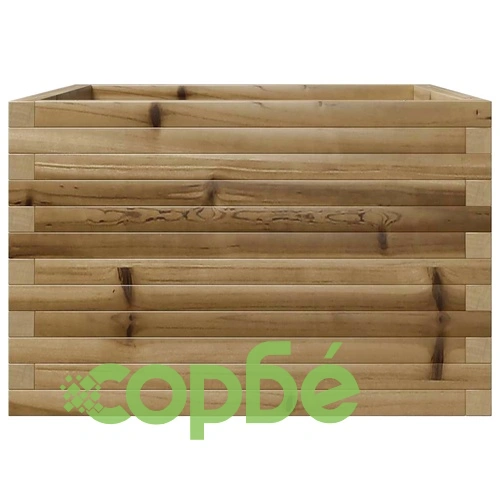 Градинска кашпа, 70x70x46 см, импрегнирано борово дърво ➤ топ цена ➤ sorbe.bg