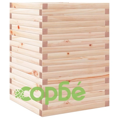 Градинска кашпа 50x50x68,5 см масивна борова дървесина ➤ топ цена ➤ sorbe.bg