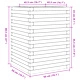 Градинска кашпа 50x50x68,5 см масивна борова дървесина