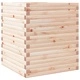 Градинска кашпа 60x60x68,5 см масивна борова дървесина