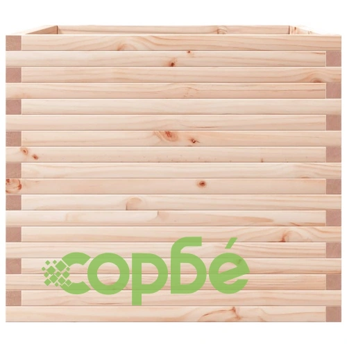 Градинска кашпа 80x80x68,5 см масивна борова дървесина ➤ топ цена ➤ sorbe.bg