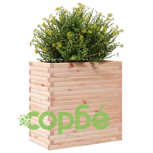 Градинска кашпа 70x40x68,5 см масивна борова дървесина ➤ топ цена ➤ sorbe.bg