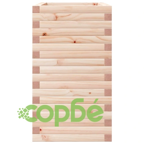 Градинска кашпа 70x40x68,5 см масивна борова дървесина ➤ топ цена ➤ sorbe.bg