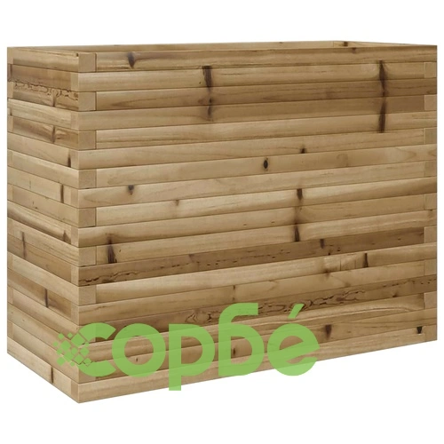 Градинска кашпа, 90x40x68,5 см, импрегнирано борово дърво ➤ топ цена ➤ sorbe.bg
