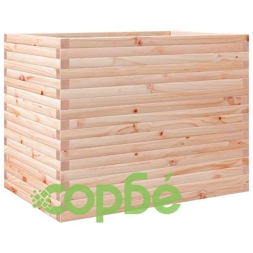 Градинска кашпа 90x60x68,5 см масивна борова дървесина ➤ топ цена ➤ sorbe.bg