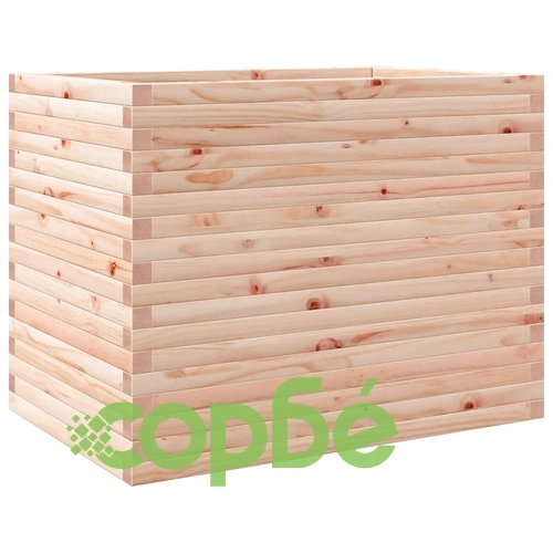 Градинска кашпа 90x60x68,5 см масивна борова дървесина ➤ топ цена ➤ sorbe.bg