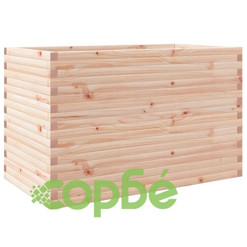 Градинска кашпа 110x60x68,5 см масивна борова дървесина ➤ топ цена ➤ sorbe.bg