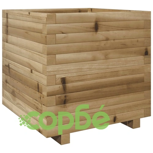 Градинска кашпа, 50x50x49,5 см, импрегнирано борово дърво ➤ топ цена ➤ sorbe.bg