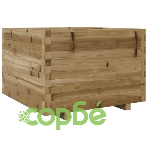 Градинска кашпа, 70x70x49,5 см, импрегнирано борово дърво ➤ топ цена ➤ sorbe.bg