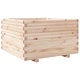 Градинска кашпа 80x80x49,5 см масивна борова дървесина