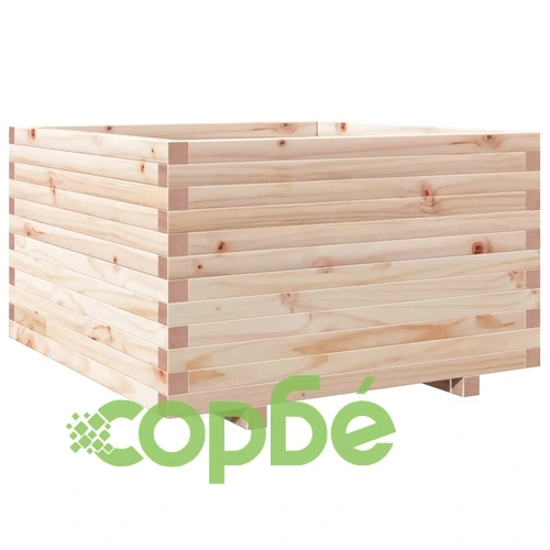 Градинска кашпа 80x80x49,5 см масивна борова дървесина ➤ топ цена ➤ sorbe.bg