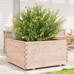 Градинска кашпа 90x90x49,5 см масивна борова дървесина