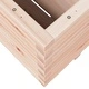 Градинска кашпа 100x100x49,5 см масивна борова дървесина