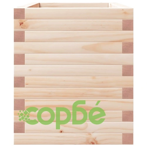 Градинска кашпа 70x40x49,5 см масивна борова дървесина ➤ топ цена ➤ sorbe.bg