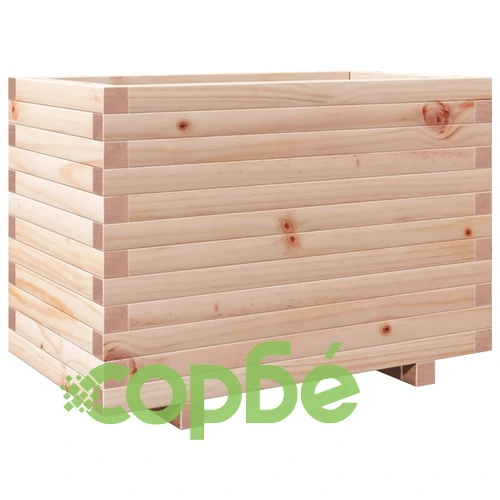 Градинска кашпа 70x40x49,5 см масивна борова дървесина ➤ топ цена ➤ sorbe.bg