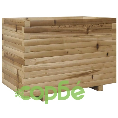 Градинска кашпа, 70x40x49,5 см, импрегнирано борово дърво ➤ топ цена ➤ sorbe.bg