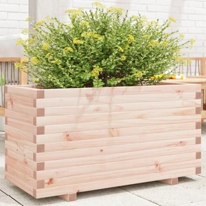 Градинска кашпа 90x40x49,5 см масивна борова дървесина