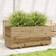 Градинска кашпа 110x40x49,5 см импрегниран бор