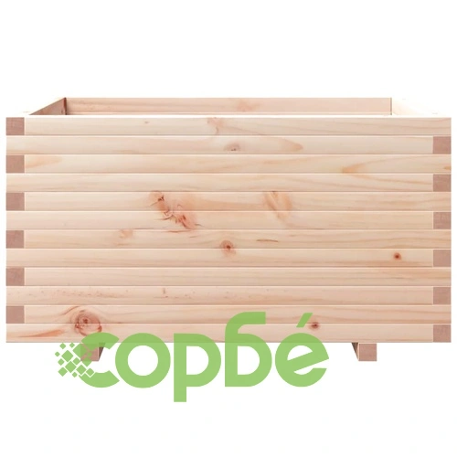 Градински сандък, 90x60x49,5 см, бор масив на топ цена от sorbe.bg Градински сандък, 90x60x49,5 см, бор масив ➤ топ цена ➤ sorbe.bg