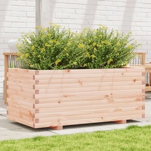 Градинска кашпа 110x60x49,5 см масивна борова дървесина