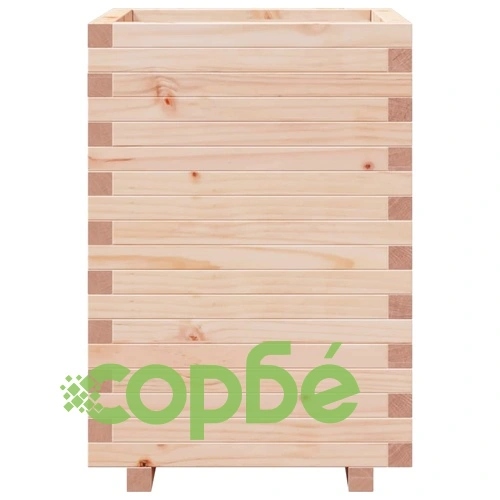Градинска кашпа 50x50x72,5 см масивна борова дървесина ➤ топ цена ➤ sorbe.bg