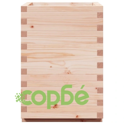 Градинска кашпа 50x50x72,5 см масивна борова дървесина ➤ топ цена ➤ sorbe.bg