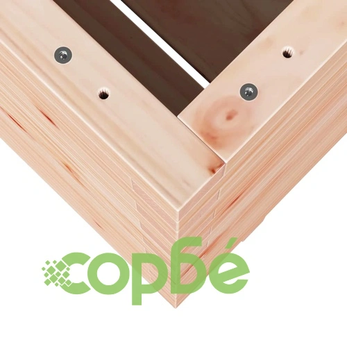 Градинска кашпа 60x60x72,5 см масивна борова дървесина ➤ топ цена ➤ sorbe.bg