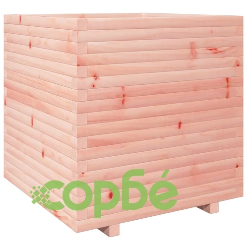Градинска кашпа, 70x70x72,5 см, масивна дугласка дървесина ➤ топ цена ➤ sorbe.bg
